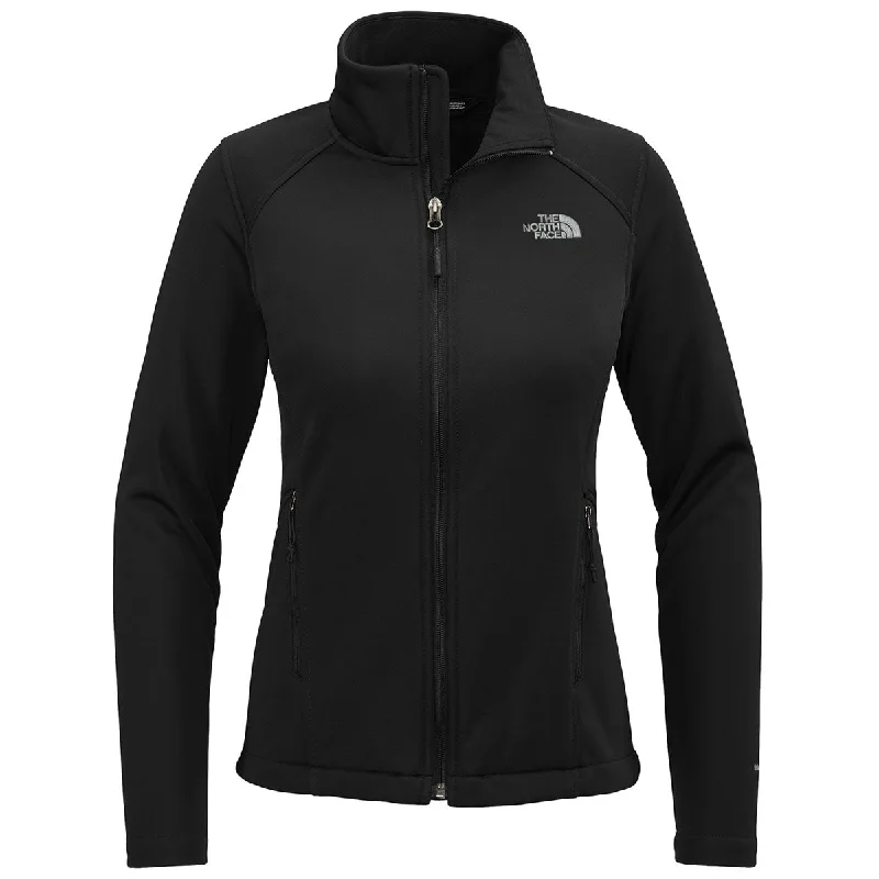 Band Merch JacketsThe North Face Women's TNF Black Chest Logo Ridgewall Soft Shell Jacket