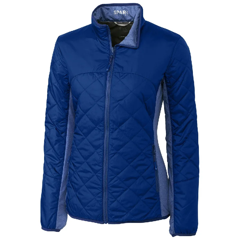 Fishing JacketsCutter & Buck Women's Tour Blue WeatherTec Sandpoint Quilted Jacket