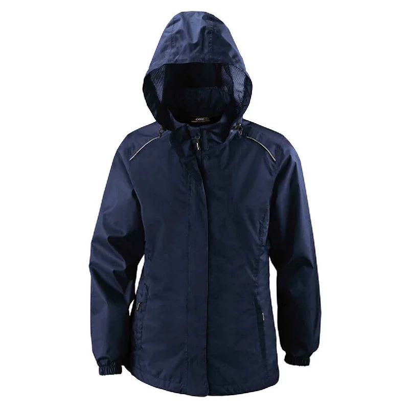 Mesh JacketsCore 365 Women's Classic Navy Climate Seam-Sealed Lightweight Variegated Ripstop Jacket