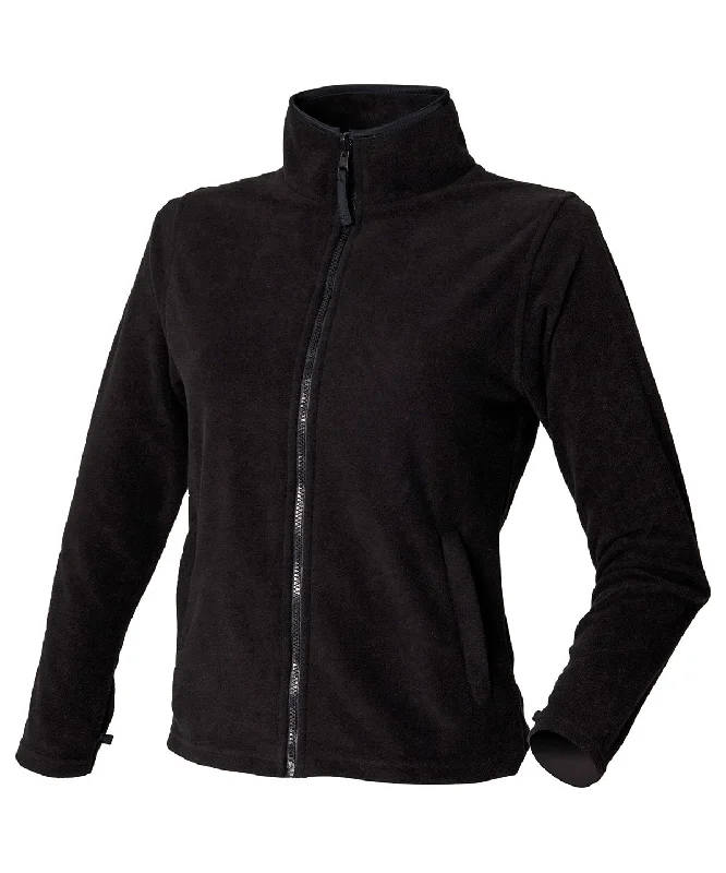 Hooded JacketsBlack - Women's microfleece jacket