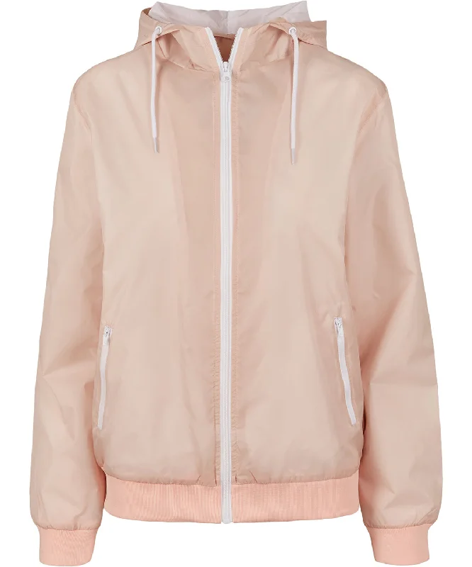 Bomber JacketsLight Pink/White - Women’s two-tone tech windrunner jacket