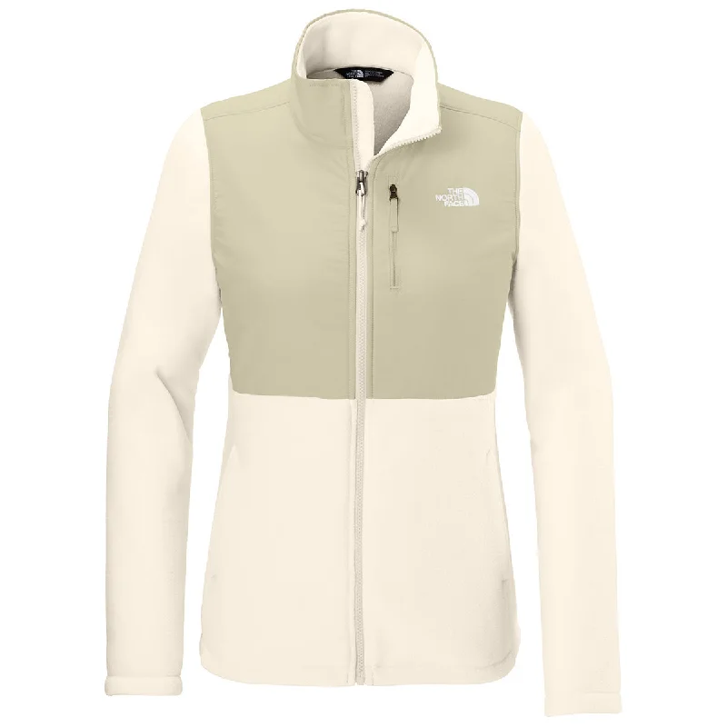 Pea CoatsThe North Face Women's Gardenia White/ Gravel Highest Peak Full-Zip Fleece Jacket