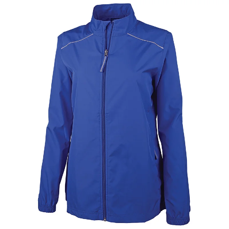 Insulated JacketsCharles River Women's Royal Skyline Pack-N-Go Full Zip Reflective Jacket