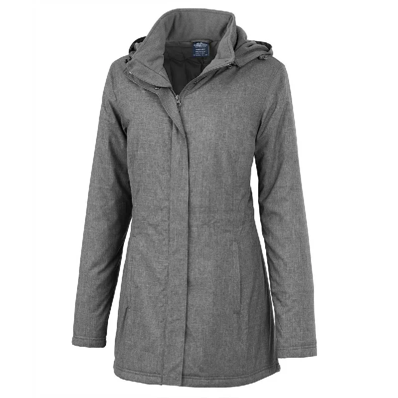 Recycled Fabric JacketsCharles River Women's Grey Melange Journey Parka