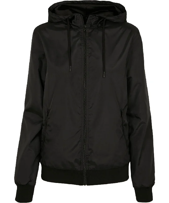 BlazersBlack/Black - Women’s two-tone tech windrunner jacket