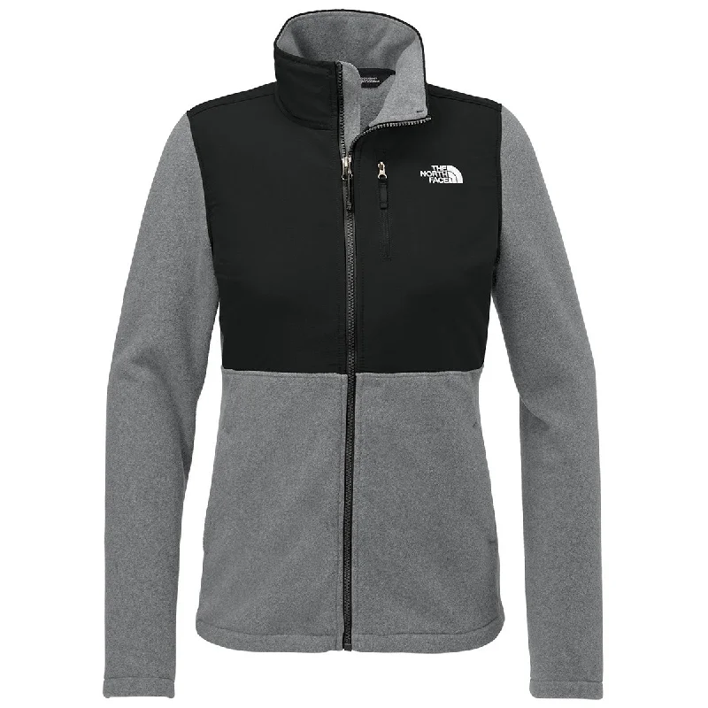 Polyester JacketsThe North Face Women's TNF Medium Grey Heather/ TNF Black Highest Peak Full-Zip Fleece Jacket