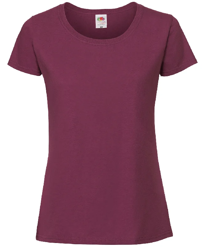 Work JacketsBurgundy - Women's Iconic 195 ringspun premium t-shirt