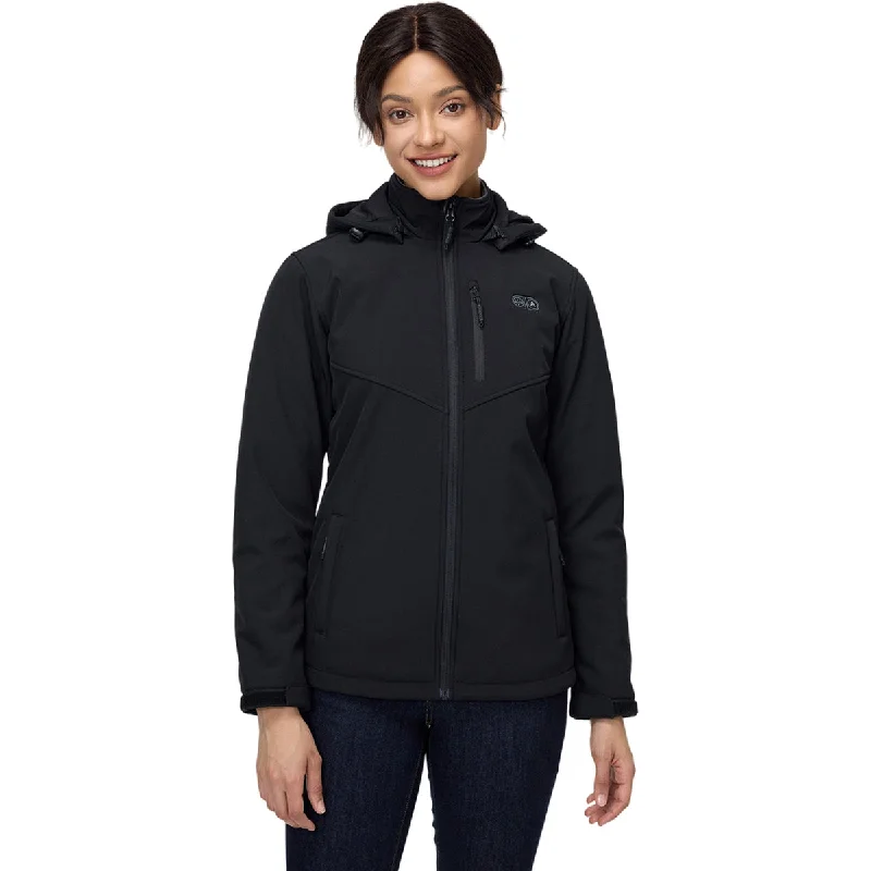 Lace-Up JacketsOroro Women's Black 5-Zone Heated Jacket