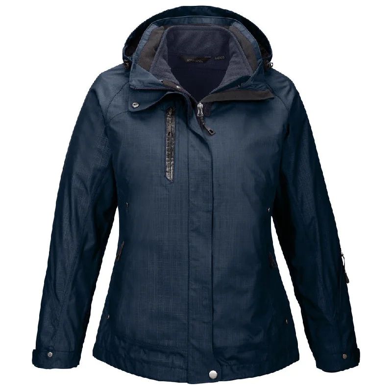 Down JacketsNorth End Women's Classic Navy Caprice 3-In-1 Jacket with Soft Shell Liner