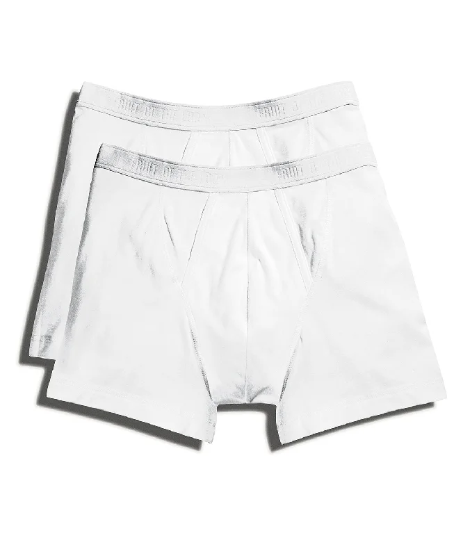 Leather-Paneled JacketsWhite - Classic boxer 2-pack