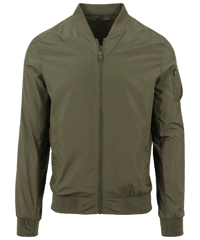 Nylon JacketsDark Olive - Nylon bomber jacket