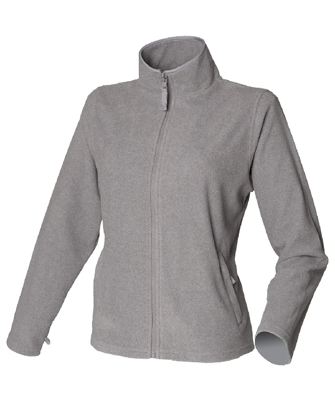 Button-Up JacketsHeather Grey - Women's microfleece jacket