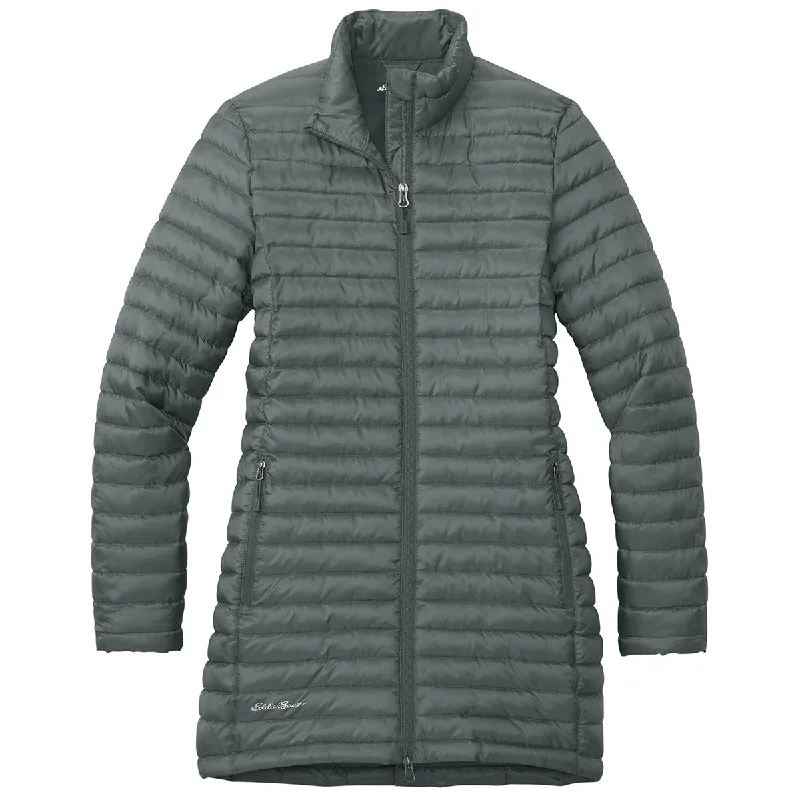 Artist JacketsEddie Bauer Women's Metal Grey Packable Quilted Full-Zip