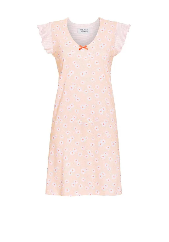 Sheath DressRingella Floral V-Neck Nightdress, Peach