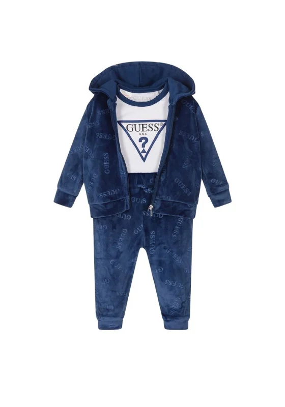 Guess Baby Boy 3 Piece Take Me Home Set, Navy