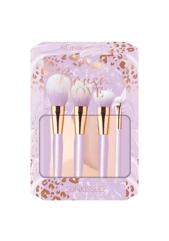 The Beauty Studio Sunkissed Cosmetic Brush Set & Purse