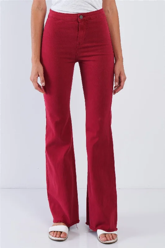 Tuxedo PantsRed High Waisted Bell Bottom Pants /9-5-3