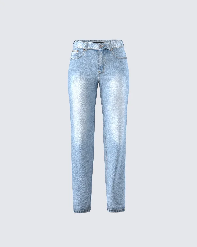 WranglerAchara Blue Denim Low Rise Jean