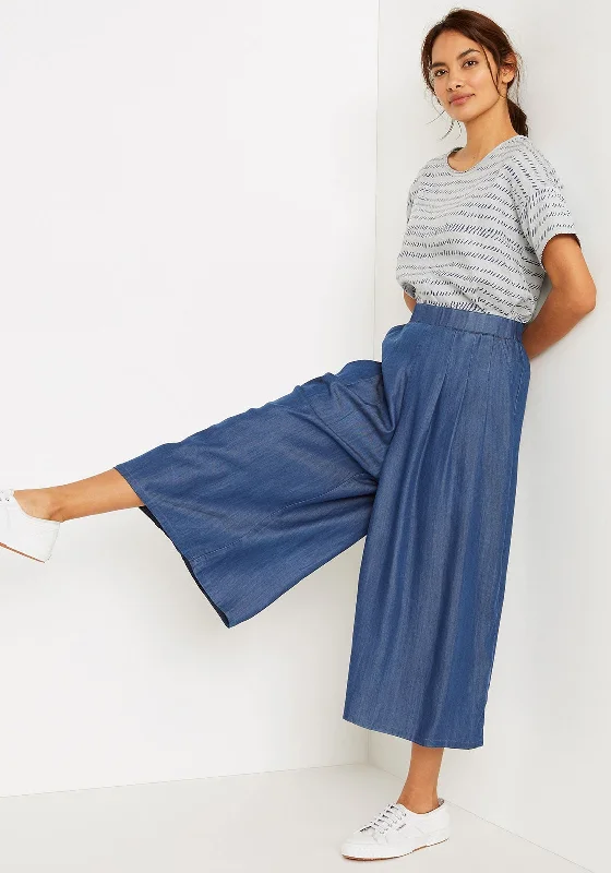 DenimWhite Stuff Elsa Denim Culotte Trousers, Blue