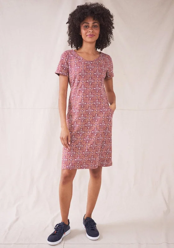 Lace DressWhite Stuff Selina Printed A-line Dress, Plum Multi