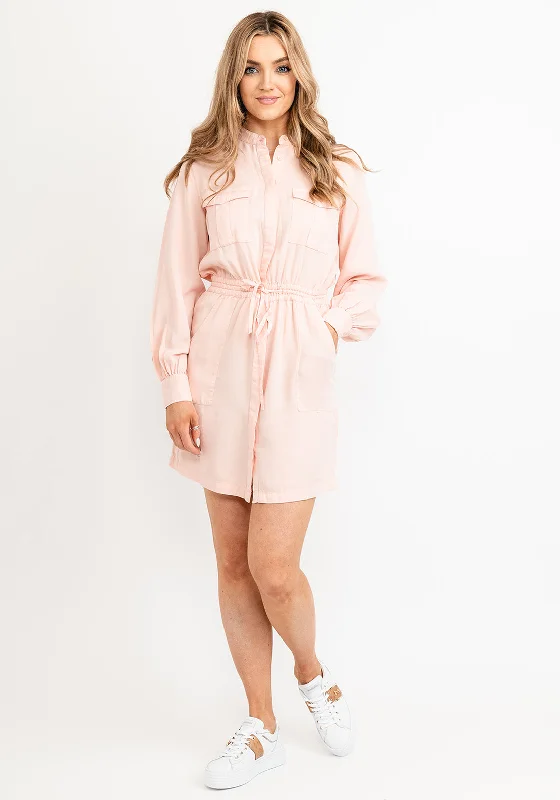 Wrap DressGuess Womens Mini Shirt Dress, Peach