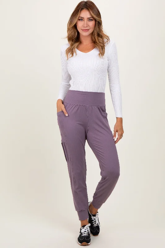 Hiking PantsViolet Cargo Pocket Jogger Pants