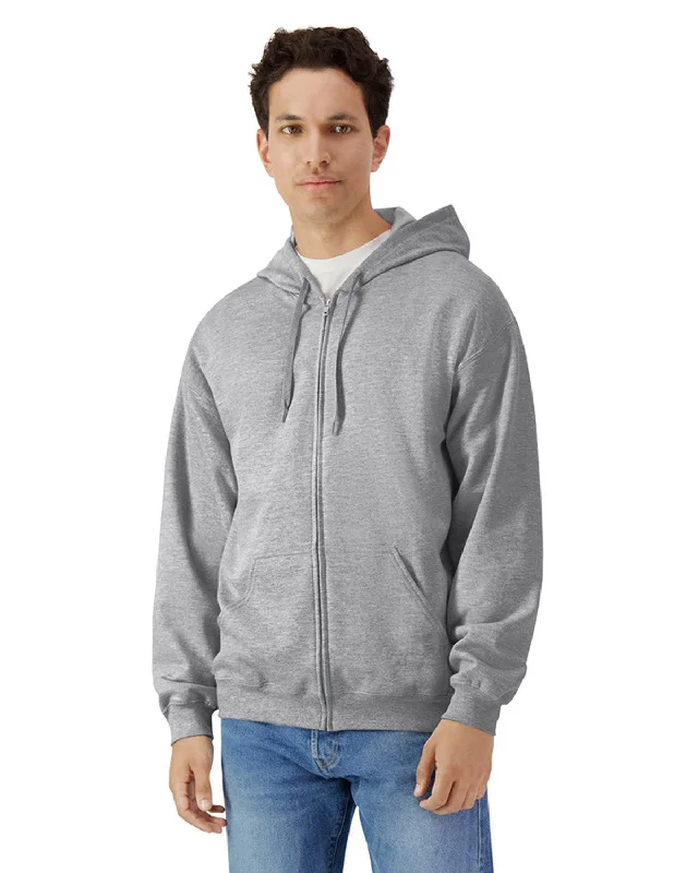 Cotton ShirtsGildan SF600 Unisex Softstyle Fleece Full Zip Hooded Sweatshirt