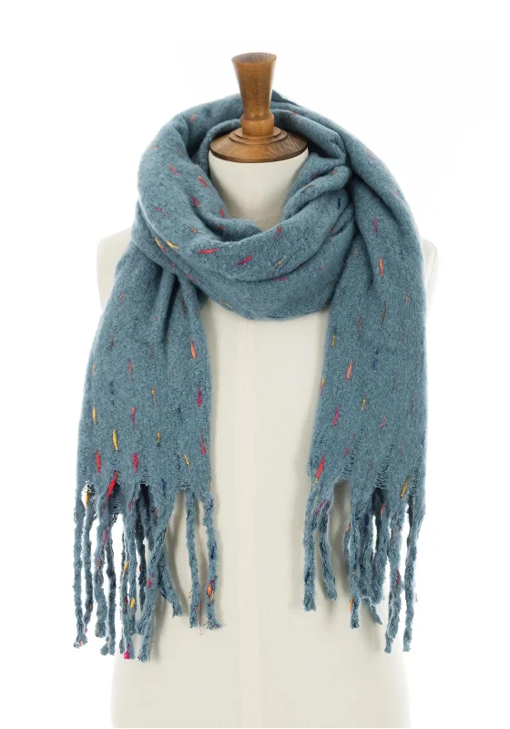 Denim with windbreakerPowder Kelda Cosy Knit Scarf, Denim