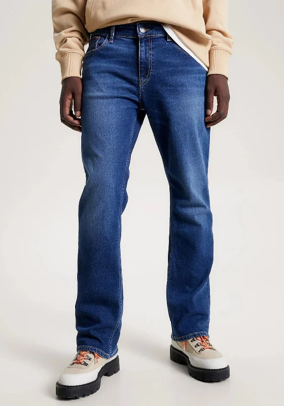 Denim patchesTommy Jeans Ryan Regular Bootcut Jeans, Denim Dark