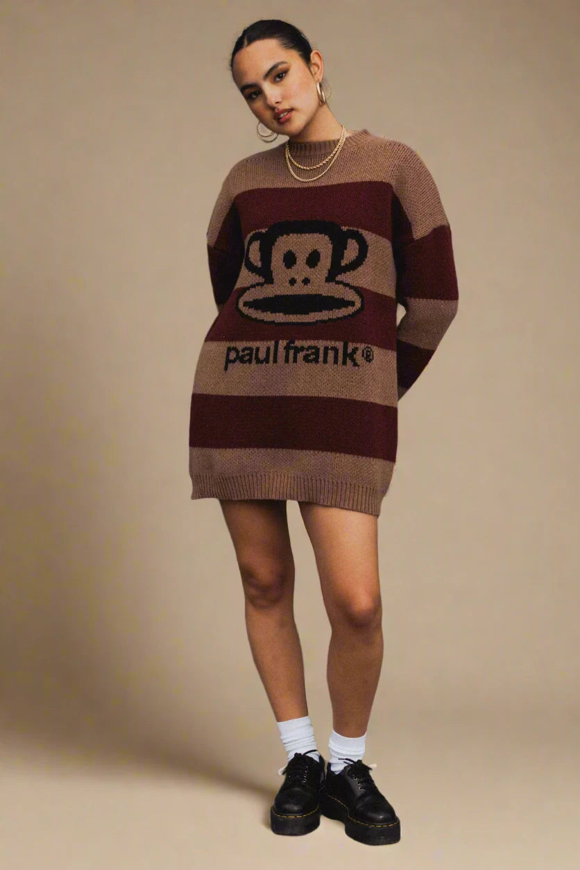 Knit StripedPaul Frank x Daisy Street Knitted Jumper Dress