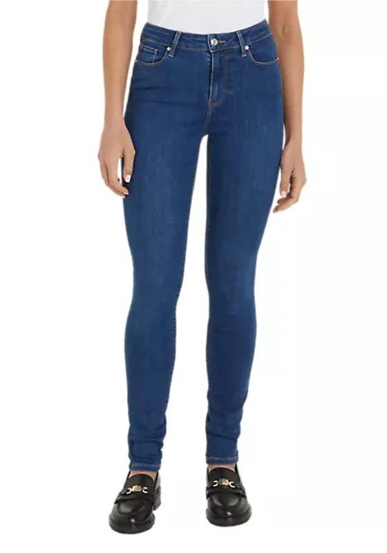 J.CrewTommy Hilfiger Womens Harlem Flex Skinny Jean, Indigo Denim