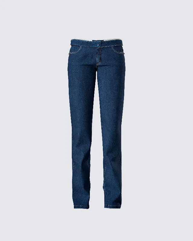 ZaraBriar Blue Low Waist Denim Pant