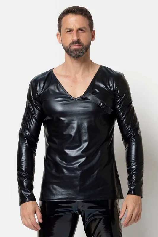 ENRICK Long Sleeved Wetlook Shirt