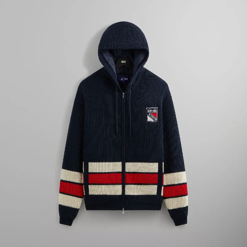 Knit CardiganKith for the New York Rangers Sierra Knit Bomber - Nocturnal