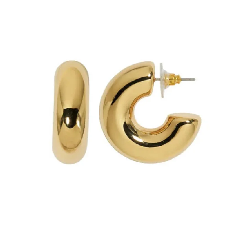 Silk ShirtsStatement Gold Hoop Earrings