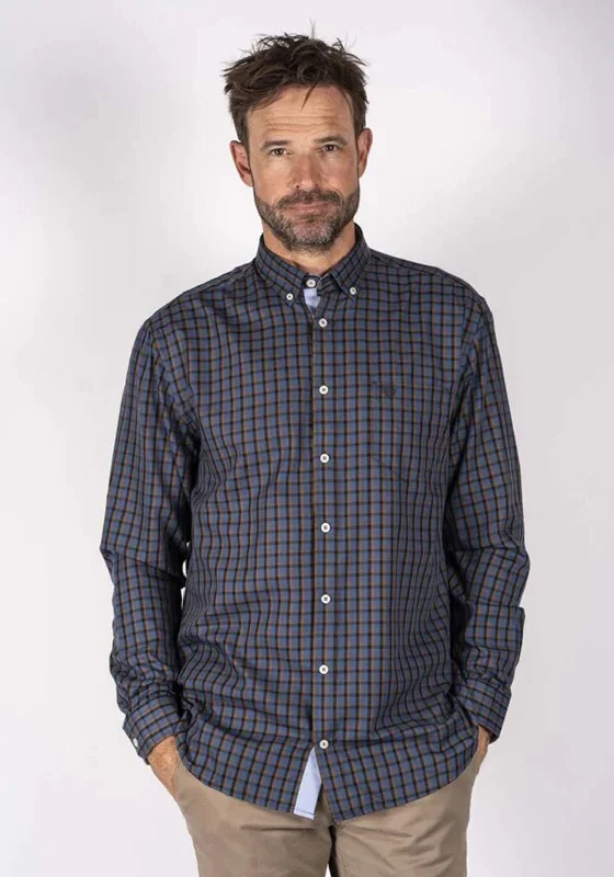 Casual denimPre End Rome Check Shirt, Dark Denim