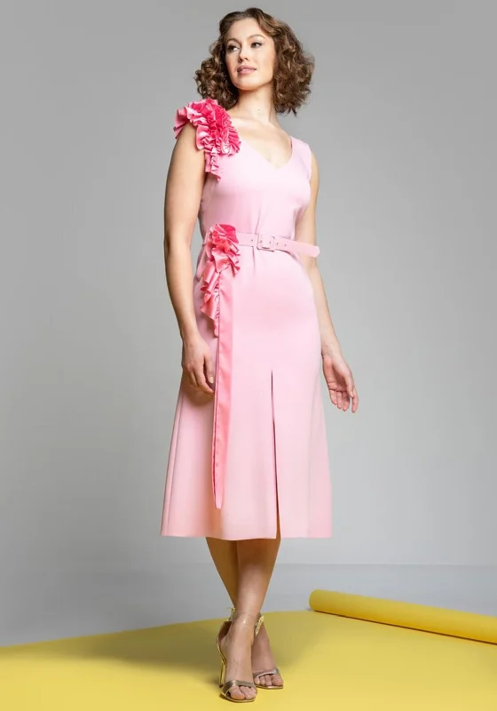 Wind DressSisters by Caroline Kilkenny Allie Midi Dress, Soft Pink