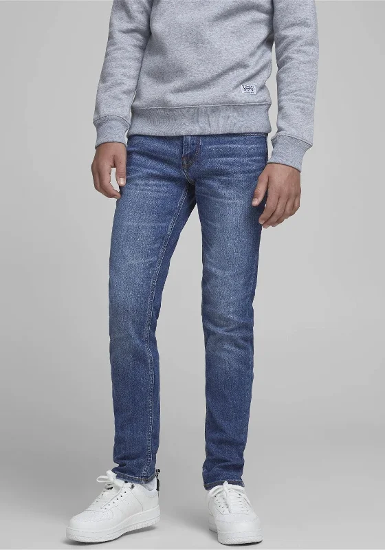 Street denimJack & Jones Boys Glenn Original 814 Slim Denim Jean, Blue Denim