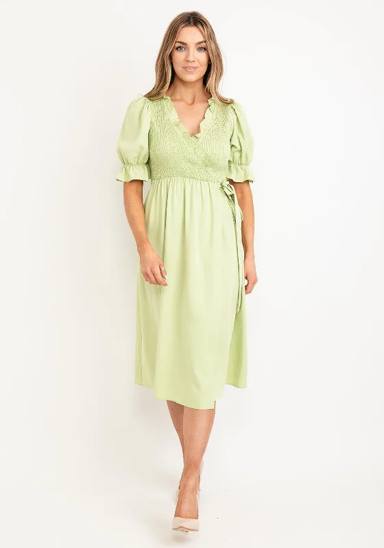 Tactical DressJovonna Greenwich Midi Wrap Dress, Green