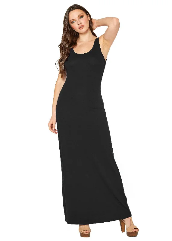 Sequin DressWomen's Sleeveless Scoop Neck Maxi Dress