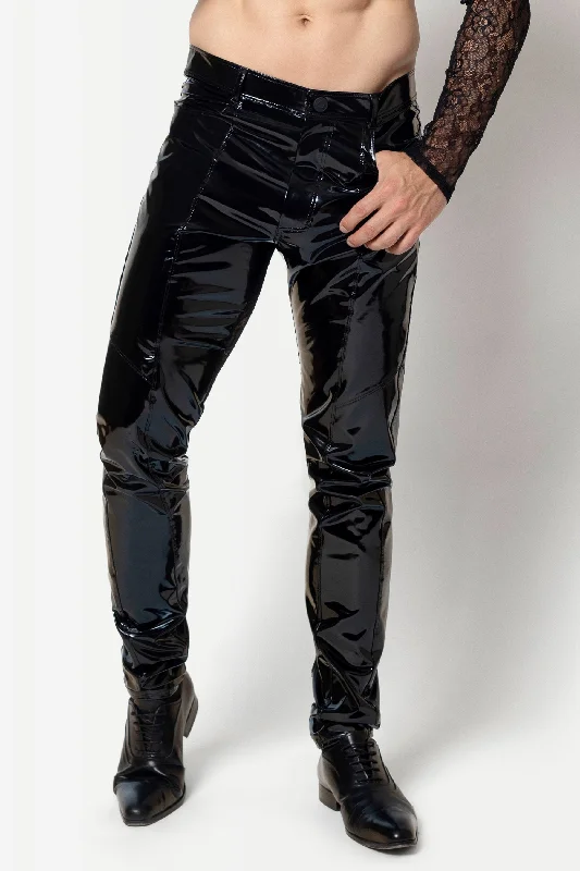 Elastic-waistALRIK Vinyl Pants