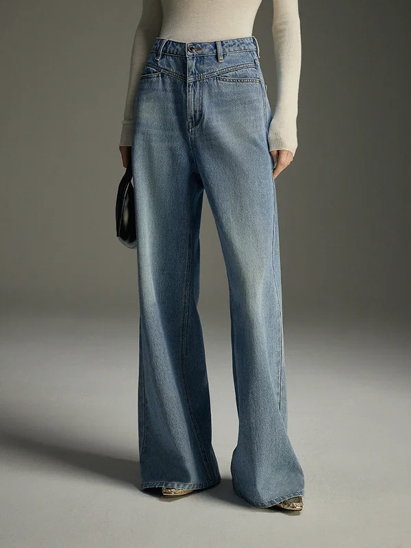 DenimWide-Leg Denim Jeans