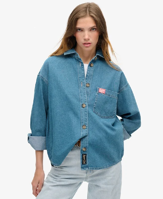 Denim skirtDenim Overshirt | Vintage Blue Wash