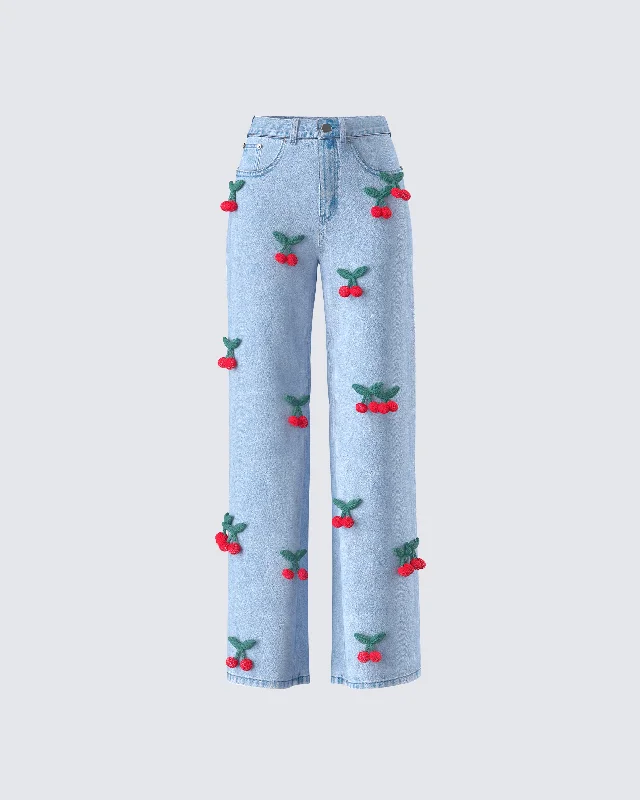 Business denimCheri Cherry Blue Denim Jean