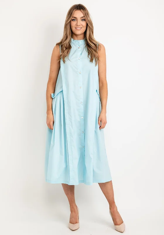 Waterproof DressJovonna Luka Sleeveless Midi Shirt Dress, Blue