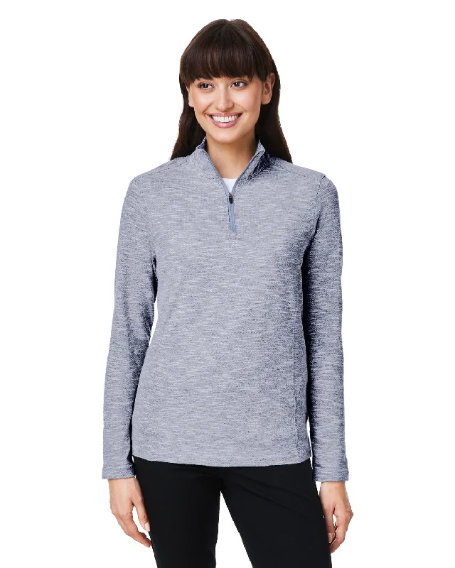 Sheer ShirtsNorth End NE415W Ladies' Eclipse Jacquard Quarter-Zip