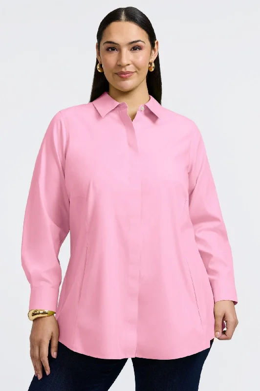 Tunic ShirtsCici Plus No Iron Pinpoint Long Sleeve Tunic