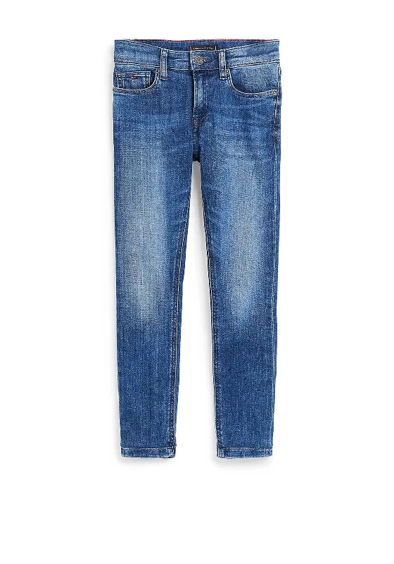 Denim with jacketTommy Hilfiger Boy Spencer Slim Tapered Jean, Medium Denim