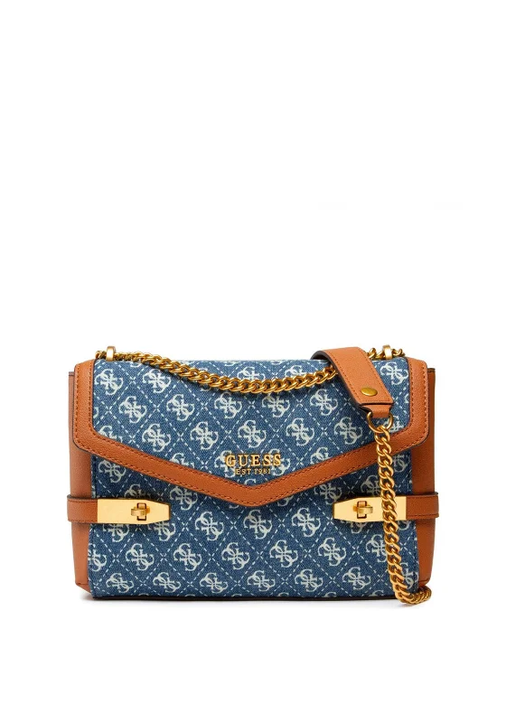 GuessGuess Zadie Logo Envelope Crossbody Bag, Denim