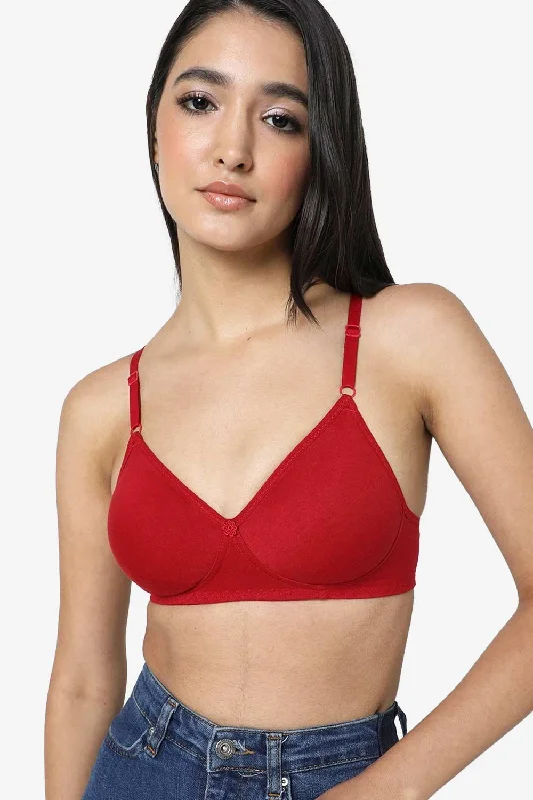 Hiking ShirtsNaidu Hall Medium Coverage Non-Padded T-Shirt Bra - Candi